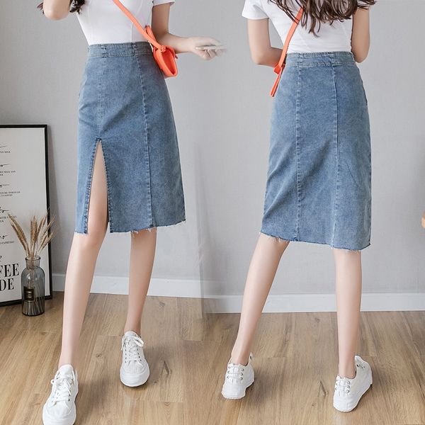 2020 small high waist mid-length a- line dress hip-covering one-step split a- line denim denim skirt irregular skirt women's summer, Black
2020 small high waist mid-length a- line dress hip-covering one-step split a- line denim denim skirt irregular skirt women's summer, Black