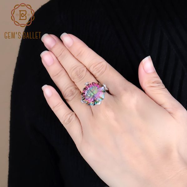 gem's ballet natural rainbow mystic quartz cocktail ring 925 sterling silver irregular gig gemstone rings fine jewelry for women, Golden;silver
gem's ballet natural rainbow mystic quartz cocktail ring 925 sterling silver irregular gig gemstone rings fine jewelry for women, Golden;silver