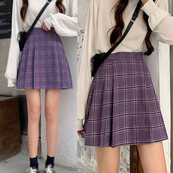 korean purple plaid skirt women 2020 student chic short skirts fashion casual mini skirts summer a-line pleated, Black
korean purple plaid skirt women 2020 student chic short skirts fashion casual mini skirts summer a-line pleated, Black