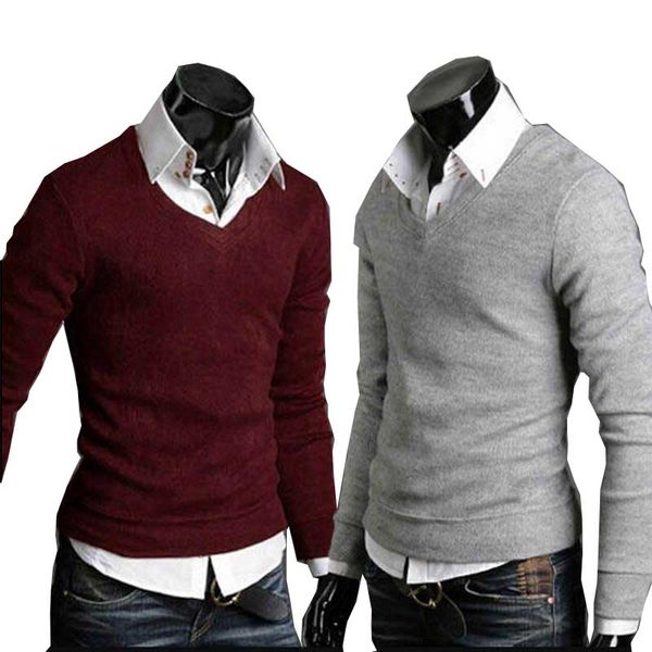 2020 v-neck sweaters stylish knitted long sleeve men sweater male solid bottoming sweaters pullover 7 colors, White;black
2020 v-neck sweaters stylish knitted long sleeve men sweater male solid bottoming sweaters pullover 7 colors, White;black