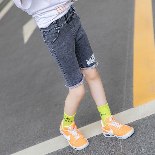 o0gt2 girls' denim shorts 2020 summer new shorts jeans korean style medium and large children's foreign style jeans and medium pan, Blue
o0gt2 girls' denim shorts 2020 summer new shorts jeans korean style medium and large children's foreign style jeans and medium pan, Blue