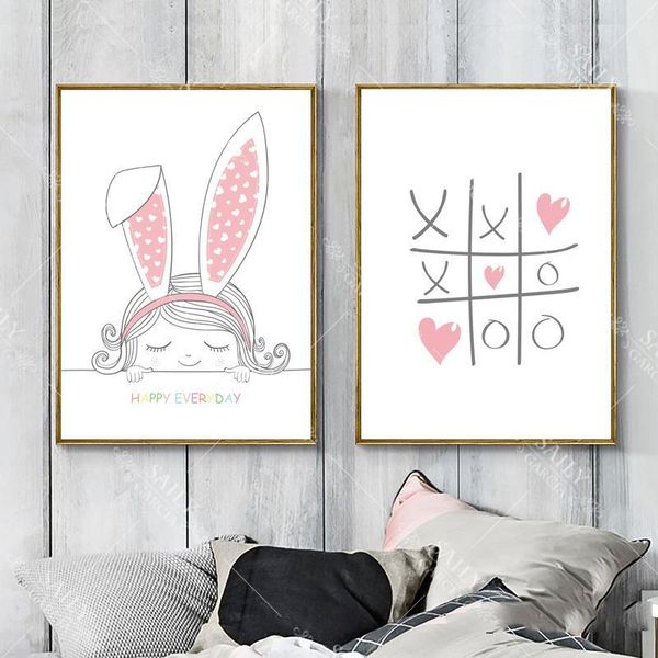 nordic poster pink rabbit wall painting baby girl room decor tableau posters and prints decoration home cute pictures unframed
nordic poster pink rabbit wall painting baby girl room decor tableau posters and prints decoration home cute pictures unframed