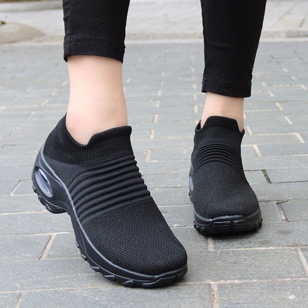 outdoor sport shoes women shoes sneakers wedge platform height increasing 5cm black breathable sock footwear zapatos mujer
outdoor sport shoes women shoes sneakers wedge platform height increasing 5cm black breathable sock footwear zapatos mujer