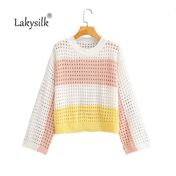 2020 new autumn hollow out patchwork sweater women long sleeve o-neck casual loose pullovers female jumpers, White;black
2020 new autumn hollow out patchwork sweater women long sleeve o-neck casual loose pullovers female jumpers, White;black