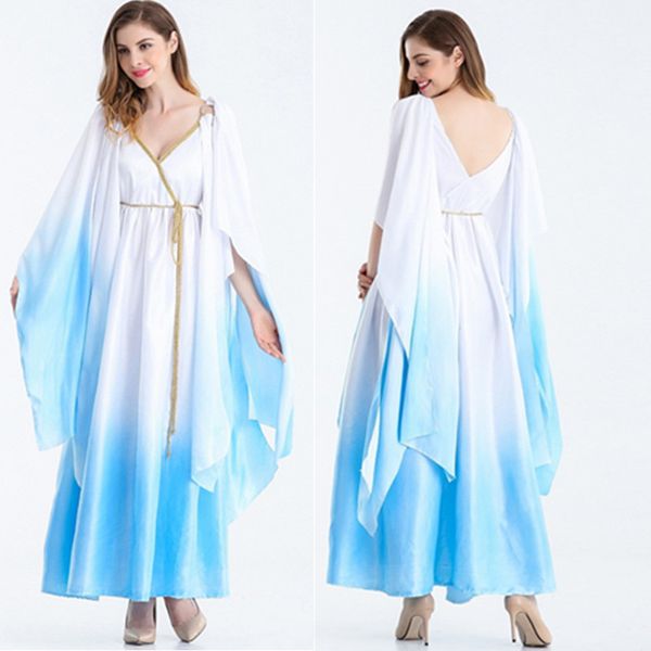 costume accessories m-xl selling greek goddess women halloween cosplay roman toga robe fancy long dress, Silver
costume accessories m-xl selling greek goddess women halloween cosplay roman toga robe fancy long dress, Silver