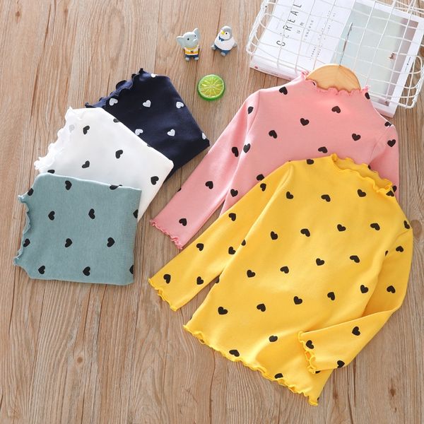 new female child half-high collar t- long sleeve t-shirt autumn fashion all-match love polka dot base shirt, Blue
new female child half-high collar t- long sleeve t-shirt autumn fashion all-match love polka dot base shirt, Blue