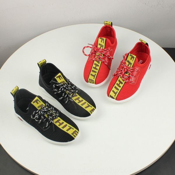 2020 spring and autumn new flying woven children's children's sports shoes korean style casual lace-up boys' mesh shoes breat, Black 
2020 spring and autumn new flying woven children's children's sports shoes korean style casual lace-up boys' mesh shoes breat, Black