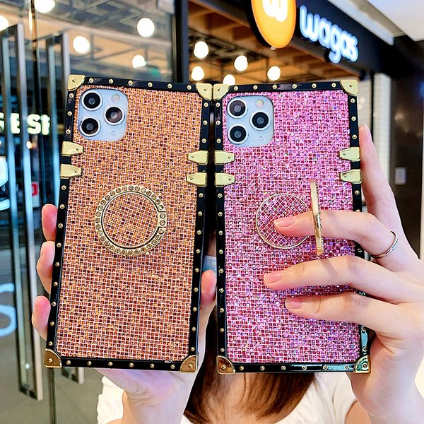 luxury square glitter crystal holder phone case for iphone 11pro xs max se xr x 7 8 6plus bling shining diamond ring stand cover
luxury square glitter crystal holder phone case for iphone 11pro xs max se xr x 7 8 6plus bling shining diamond ring stand cover