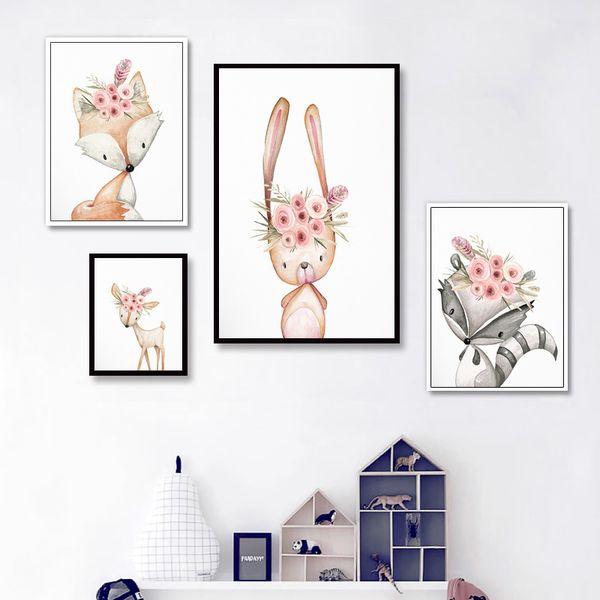 nursery canvas painting woodland animal poster wall art prints and posters nordic kids bedroom decor picture for living room
nursery canvas painting woodland animal poster wall art prints and posters nordic kids bedroom decor picture for living room