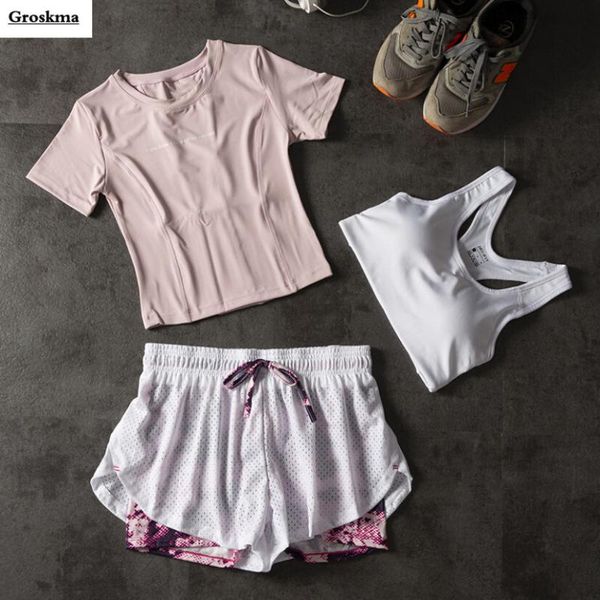 professional quick dry women yoga 3 piece set fitness gym crop t shirt+bra+shorts sports running sets clothing outdoor sets, White;red
professional quick dry women yoga 3 piece set fitness gym crop t shirt+bra+shorts sports running sets clothing outdoor sets, White;red