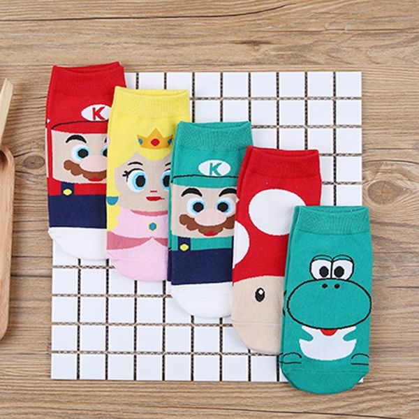 female korean boat mario cartoon low-shallow invisible boat socks academic style thin cotton girls socks, Pink;yellow
female korean boat mario cartoon low-shallow invisible boat socks academic style thin cotton girls socks, Pink;yellow