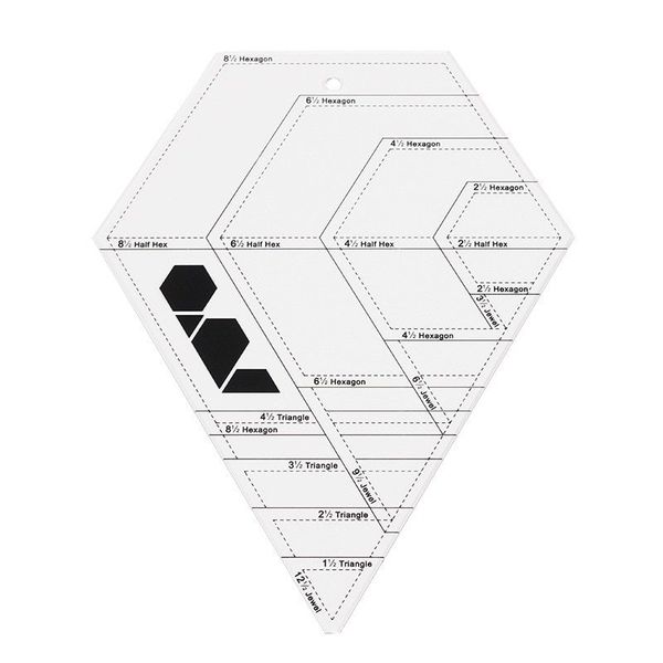 sewing notions & tools transparent quilting patchwork tool stencil measure acrylic ruler diy diamond shape multi-usage, Black
sewing notions & tools transparent quilting patchwork tool stencil measure acrylic ruler diy diamond shape multi-usage, Black