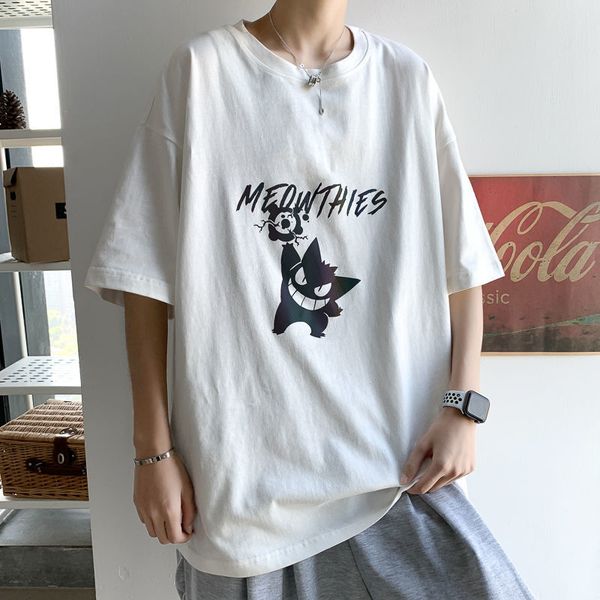 ins fashion reflective half sleeve men's cartoon ghost print t-shirt summer men clothes harajuku loose streetwear hip hop, White;black
ins fashion reflective half sleeve men's cartoon ghost print t-shirt summer men clothes harajuku loose streetwear hip hop, White;black