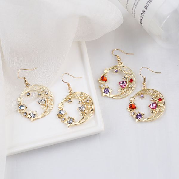 dangle & chandelier sansummer 2021 fashion colorful rhinestone hollow moon stars heart youth girl pendant earrings woman jewelry, Silver
dangle & chandelier sansummer 2021 fashion colorful rhinestone hollow moon stars heart youth girl pendant earrings woman jewelry, Silver
