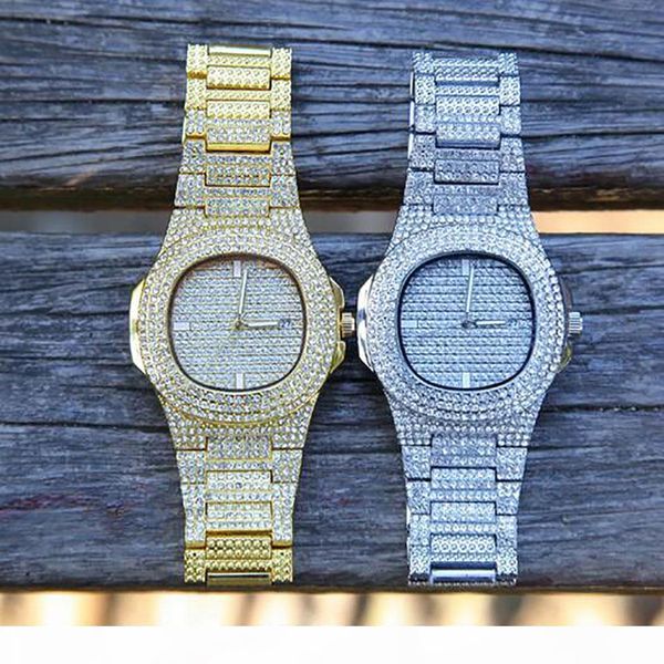t 49mm bling bling iced out gold watch simulated diamonds crystal rhinestones calendar quartz staness steel strap hip hop watch, Slivery;brown
t 49mm bling bling iced out gold watch simulated diamonds crystal rhinestones calendar quartz staness steel strap hip hop watch, Slivery;brown
