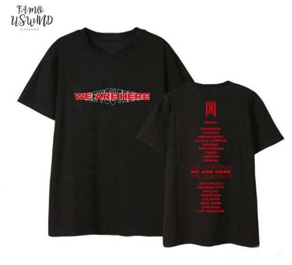 kpop monsta x we are here world tour city names printing o neck t shirt fashion summer short sleeve t shirt, White
kpop monsta x we are here world tour city names printing o neck t shirt fashion summer short sleeve t shirt, White