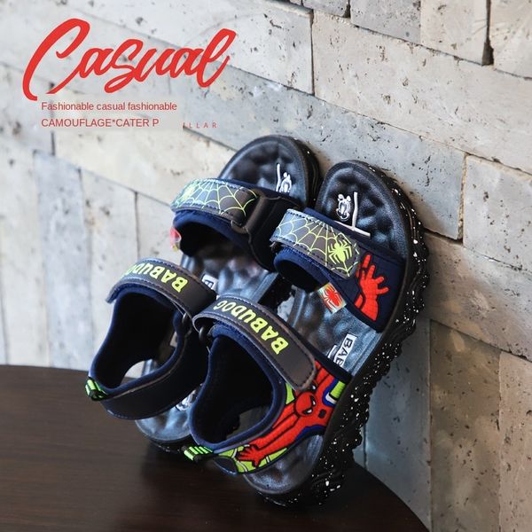 children's shoes 2020 boys and sandals ' fashion cartoon spider-man sandals soft bottom small and medium boys' children, Black;red
children's shoes 2020 boys and sandals ' fashion cartoon spider-man sandals soft bottom small and medium boys' children, Black;red