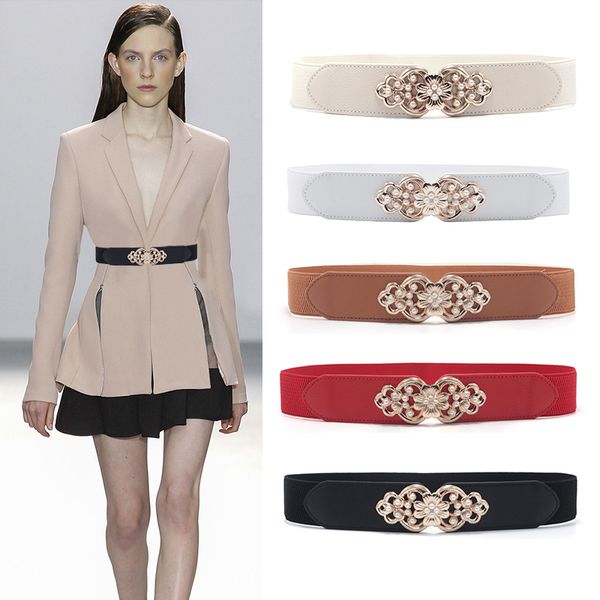 elastic wide ladies dress belt pearl inlaid nylon female corset belts gold flower buckle women waist belts cinturon mujer, Black;brown
elastic wide ladies dress belt pearl inlaid nylon female corset belts gold flower buckle women waist belts cinturon mujer, Black;brown