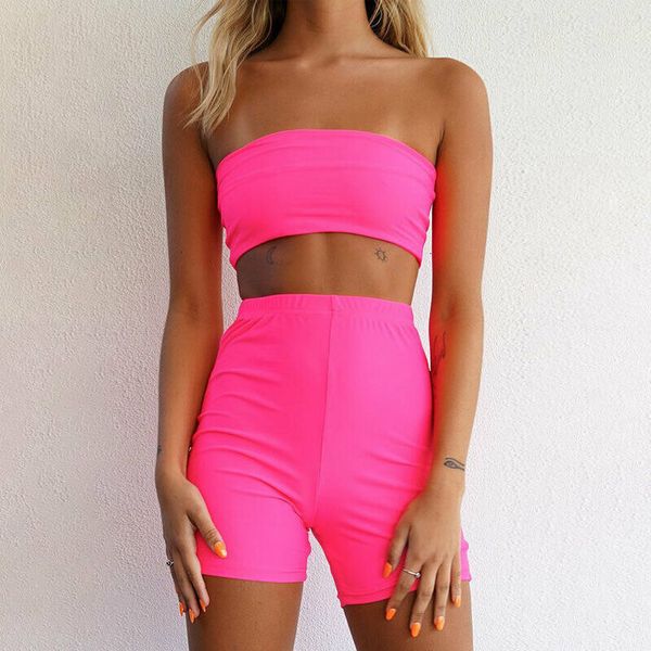 womens summer shinny tube shorts bodycon two piece set women outfits crop shorts sportswear jumpsuit sets, Gray
womens summer shinny tube shorts bodycon two piece set women outfits crop shorts sportswear jumpsuit sets, Gray