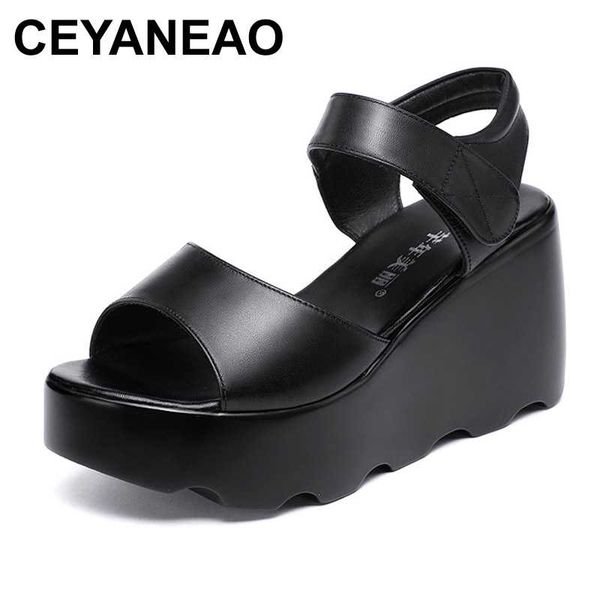 ceyaneao big size32-43new summer platform wedge sandals women shoes comfortable high heels sandals ladies mother leather shoes, Black
ceyaneao big size32-43new summer platform wedge sandals women shoes comfortable high heels sandals ladies mother leather shoes, Black