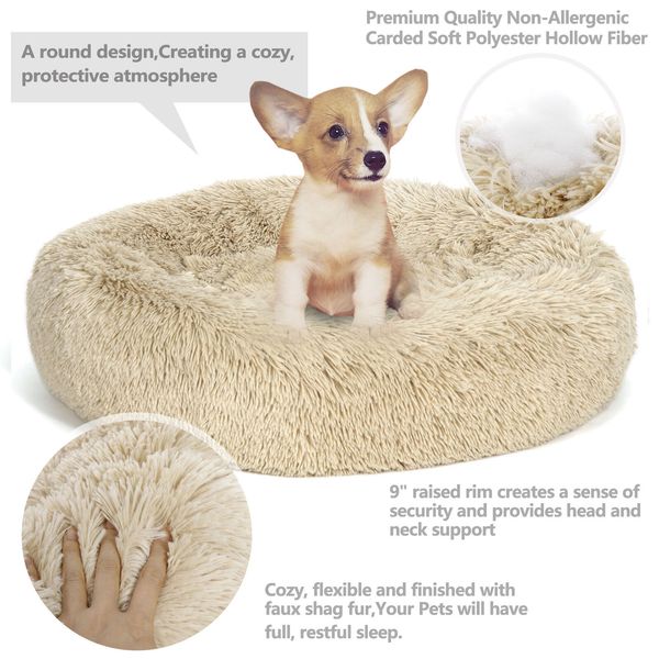 большие мохнатые пушистый pet bed dog cat пончик cuddler подушка коврики для машинной стирки 
большие мохнатые пушистый pet bed dog cat пончик cuddler подушка коврики для машинной стирки