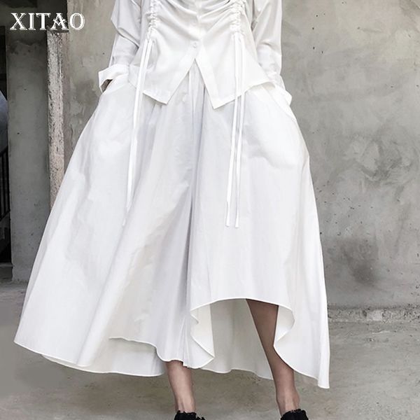 xitao irregular solid pants women 2020 autumn casual fashion new style temperament all match elastic waist women clothes zp1916, Black;white
xitao irregular solid pants women 2020 autumn casual fashion new style temperament all match elastic waist women clothes zp1916, Black;white
