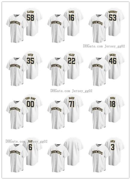 #13;milwaukee brewers men women youth 71 josh hader 22 christian yelich 18 keston hiura alternate baseball jersey, Black
#13;milwaukee brewers men women youth 71 josh hader 22 christian yelich 18 keston hiura alternate baseball jersey, Black