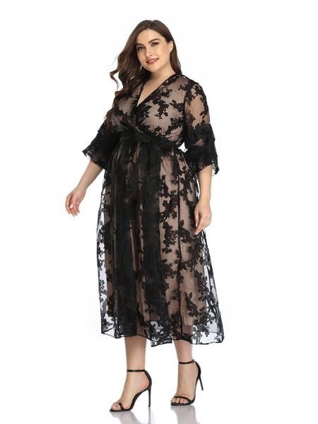 casual dresses 2021 abaya long summer womens butterfly sleeve plus large size fashion elegant mesh sashes ramadan midi dress, Black;gray
casual dresses 2021 abaya long summer womens butterfly sleeve plus large size fashion elegant mesh sashes ramadan midi dress, Black;gray