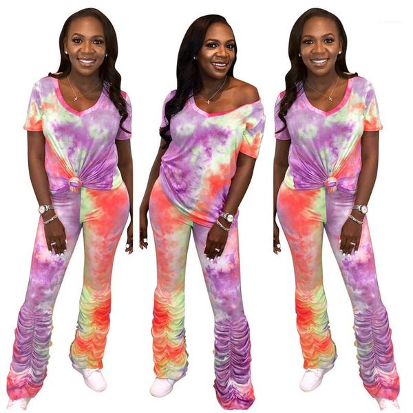 matching sets casual ladies slim 2pcs suits tie dyed womens two pieces outfits short sleeve v neck suits stacked pants, Gray
matching sets casual ladies slim 2pcs suits tie dyed womens two pieces outfits short sleeve v neck suits stacked pants, Gray