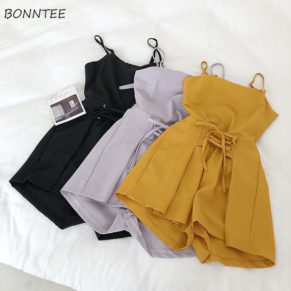 women's jumpsuits & rompers women solid slim all-match high waist summer trendy korean style womens leisure lace-up clothing female sim, Black;white
women's jumpsuits & rompers women solid slim all-match high waist summer trendy korean style womens leisure lace-up clothing female sim, Black;white