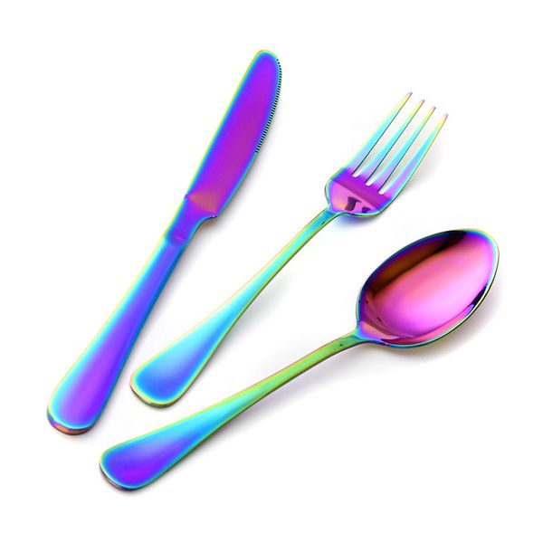 3шт радуга из нержавеющей стали посуда многоразовый flatware набор кухни питание открытый питание нож ложка вилка столовая посуда наборы
3шт радуга из нержавеющей стали посуда многоразовый flatware набор кухни питание открытый питание нож ложка вилка столовая посуда наборы