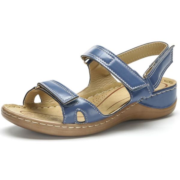 2020 large size 46 open toe summer sandals woman shoes hook&loop wedge heels comfortable shoes women zapatos mujer 
2020 large size 46 open toe summer sandals woman shoes hook&loop wedge heels comfortable shoes women zapatos mujer