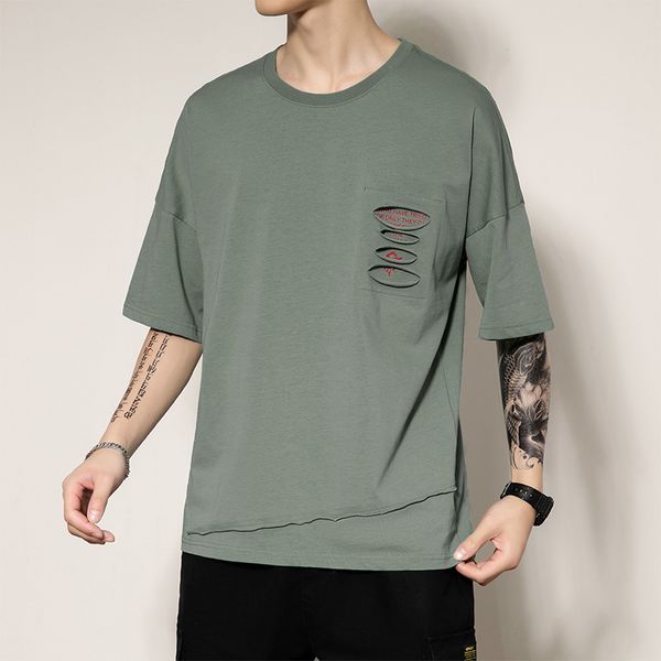 men's t-shirts men's short sleeved t shirt summer loose cotton printed round neck half-sleeved trend, White;black
men's t-shirts men's short sleeved t shirt summer loose cotton printed round neck half-sleeved trend, White;black