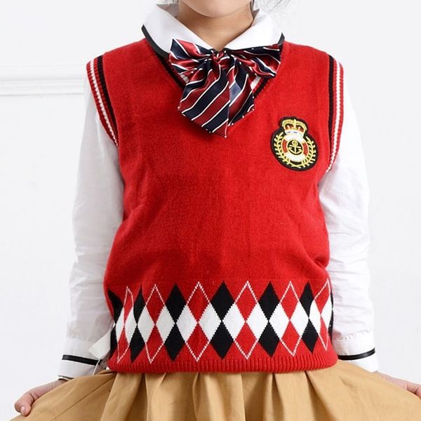 e0suf children's clothing class performance uniform school uniform vest sleevelesschildren's clothing wool vest wool style badge b, Blue
e0suf children's clothing class performance uniform school uniform vest sleevelesschildren's clothing wool vest wool style badge b, Blue