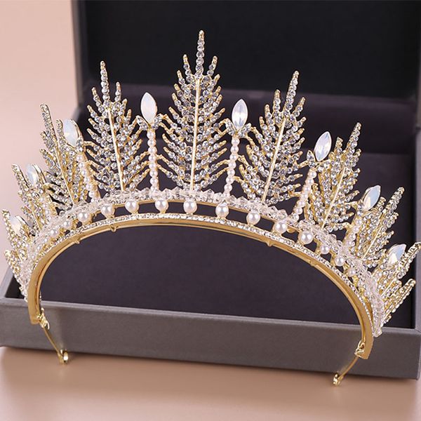 forseven gold/silver color rhinestone crystal handmade crown tiaras bridal women wedding headpiece hair jewelry accessories, Golden;silver
forseven gold/silver color rhinestone crystal handmade crown tiaras bridal women wedding headpiece hair jewelry accessories, Golden;silver