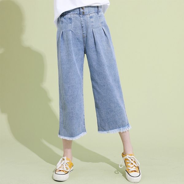 girls -ged summer jeans wide leg wide leg jeans big girl capri pants fashionable foreign style summer clothes korean loose pants soft, Blue
girls -ged summer jeans wide leg wide leg jeans big girl capri pants fashionable foreign style summer clothes korean loose pants soft, Blue