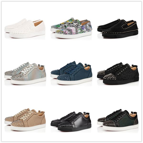 2020 Casual Shoes Red Bottoms Men Women Studded Spikes Fashion Insider Sneakers Red Leather stylist shoes Rivet low Boots size 34-48
2020 Casual Shoes Red Bottoms Men Women Studded Spikes Fashion Insider Sneakers Red Leather stylist shoes Rivet low Boots size 34-48