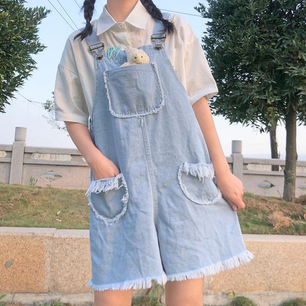 japanese vintage jumpsuit shorts women cute jeans shorts casual tassle denim overalls playsuits teen girls summer tassel rompers, Black;gray
japanese vintage jumpsuit shorts women cute jeans shorts casual tassle denim overalls playsuits teen girls summer tassel rompers, Black;gray
