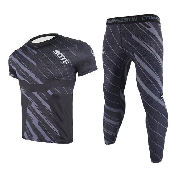 men breathable tight compression running set gym fitness workout pants sports jogging leggings outdoor sport wear suit for male, Black;blue
men breathable tight compression running set gym fitness workout pants sports jogging leggings outdoor sport wear suit for male, Black;blue