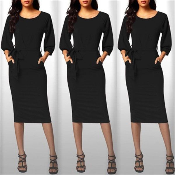 women bandage pencil skirt designer long sleeve round neck solid color dresses fashion trend new female casual slim dress, Black;gray
women bandage pencil skirt designer long sleeve round neck solid color dresses fashion trend new female casual slim dress, Black;gray