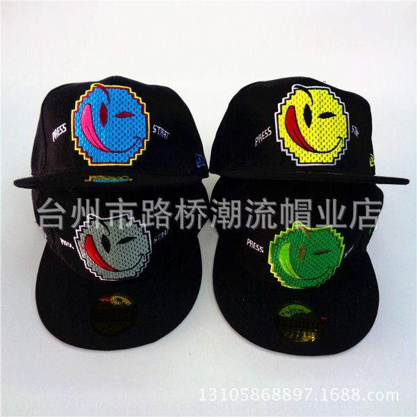 smiling face summer new hip-hop wo cap men women cap hip-hop fashion hat women's and men's hat, Blue;gray
smiling face summer new hip-hop wo cap men women cap hip-hop fashion hat women's and men's hat, Blue;gray