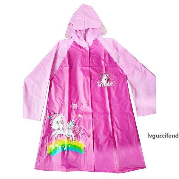 pvc raincoats children raincoat unicorn raincoats prints carton rainwear for kid pink thickened waterproof raincoat a06 
pvc raincoats children raincoat unicorn raincoats prints carton rainwear for kid pink thickened waterproof raincoat a06