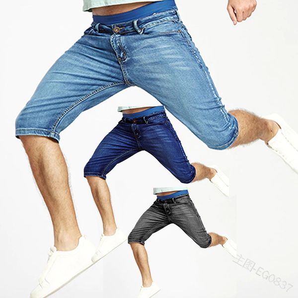 men's jeans casual straight five point pants casual solid color washed skinny half jeans three-color s-3xl, Blue
men's jeans casual straight five point pants casual solid color washed skinny half jeans three-color s-3xl, Blue