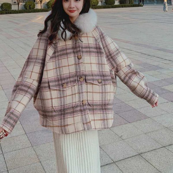 2020 new winter women fashion sweet horn buckle woolen coat female lattice outwear ladies hooded overcoat girls short jacket, Black
2020 new winter women fashion sweet horn buckle woolen coat female lattice outwear ladies hooded overcoat girls short jacket, Black