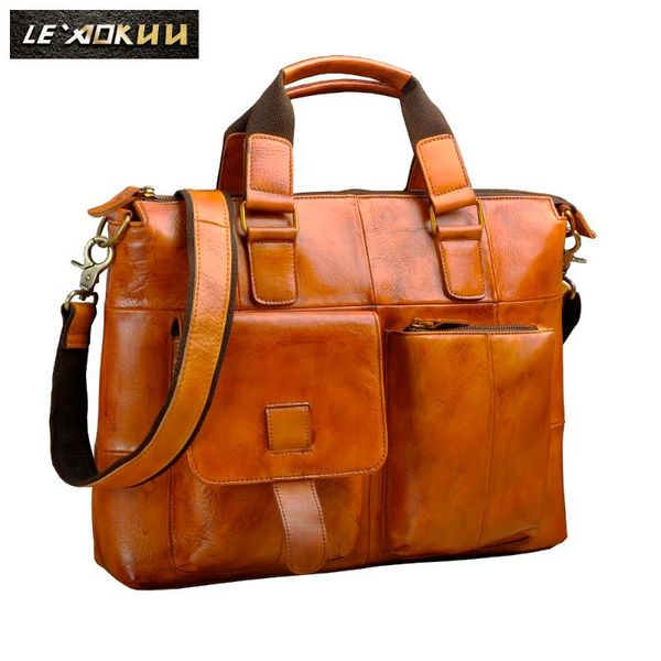 men quality leather antique designer business briefcase casual 14" laptravel bag case attache messenger bag portfolio b260l
men quality leather antique designer business briefcase casual 14" laptravel bag case attache messenger bag portfolio b260l