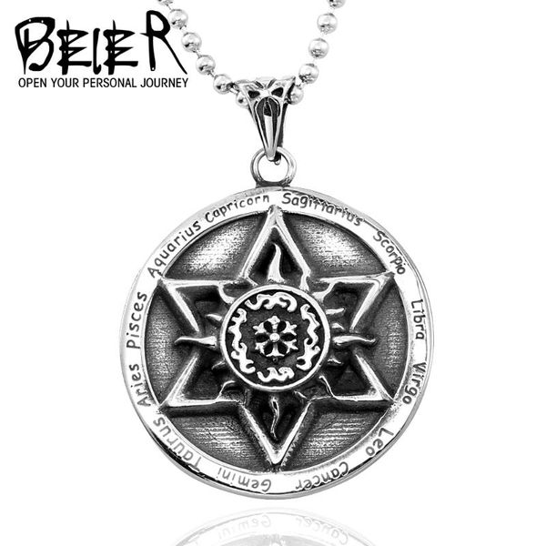 2020 cool punk jewelry retro six star stainless steel pendant for man or women fashion lover jewelry bp8-243, Silver
2020 cool punk jewelry retro six star stainless steel pendant for man or women fashion lover jewelry bp8-243, Silver
