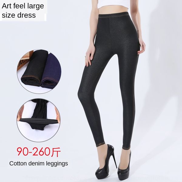 large size high-elastic pilling black blue thin tight pants denim imitation denim leggings fat mm, Black;white
large size high-elastic pilling black blue thin tight pants denim imitation denim leggings fat mm, Black;white
