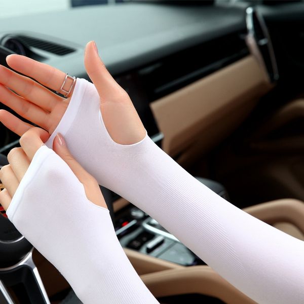 summer ice cool sun protection female and gloves arm sleeve male sleeve driving uv protection ice silk gloves long, Black
summer ice cool sun protection female and gloves arm sleeve male sleeve driving uv protection ice silk gloves long, Black