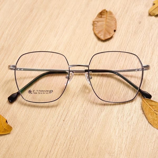 xyi2a square fashion ultra-light kick-off semi-titanium frame shenzhen ip electroplating 7906 square fashion ultra-light glasses glasses kic, Silver
xyi2a square fashion ultra-light kick-off semi-titanium frame shenzhen ip electroplating 7906 square fashion ultra-light glasses glasses kic, Silver