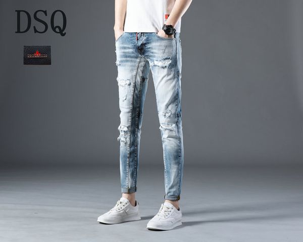 new fashion men black jeans skinny ripped stretch slim west hip hop swag denim motorcycle biker pants jogger ~~#gj192, Blue
new fashion men black jeans skinny ripped stretch slim west hip hop swag denim motorcycle biker pants jogger ~~#gj192, Blue